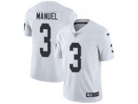 Men's Limited E. J. Manuel #3 Nike White Road Jersey - NFL Oakland Raiders Vapor Untouchable