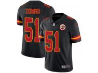 Men's Limited Frank Zombo #51 Nike Black Jersey - NFL Kansas City Chiefs Rush