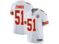 Men's Limited Frank Zombo #51 Nike White Road Jersey - NFL Kansas City Chiefs Vapor Untouchable