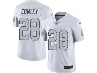 Men's Limited Gareon Conley #28 Nike White Jersey - NFL Oakland Raiders Rush