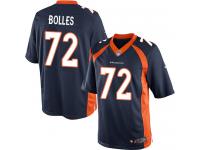 Men's Limited Garett Bolles #72 Nike Navy Blue Alternate Jersey - NFL Denver Broncos