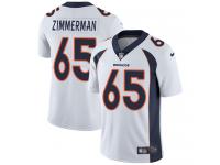 Men's Limited Gary Zimmerman #65 Nike White Road Jersey - NFL Denver Broncos Vapor Untouchable