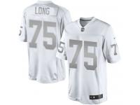 Men's Limited Howie Long #75 Nike White Jersey - NFL Oakland Raiders Platinum