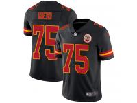 Men's Limited Jah Reid #75 Nike Black Jersey - NFL Kansas City Chiefs Rush