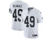 Men's Limited Jamize Olawale #49 Nike White Road Jersey - NFL Oakland Raiders Vapor Untouchable