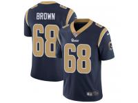 Men's Limited Jamon Brown #68 Nike Navy Blue Home Jersey - NFL Los Angeles Rams Vapor Untouchable