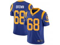 Men's Limited Jamon Brown #68 Nike Royal Blue Alternate Jersey - NFL Los Angeles Rams Vapor Untouchable