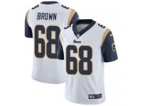 Men's Limited Jamon Brown #68 Nike White Road Jersey - NFL Los Angeles Rams Vapor Untouchable