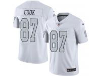 Men's Limited Jared Cook #87 Nike White Jersey - NFL Oakland Raiders Rush