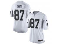 Men's Limited Jared Cook #87 Nike White Road Jersey - NFL Oakland Raiders