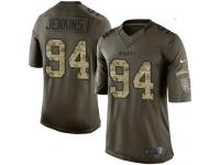 Men's Limited Jarvis Jenkins #94 Nike Green Jersey - NFL Kansas City Chiefs Salute to Service