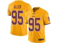 Men's Limited Jonathan Allen #95 Nike Gold Jersey - NFL Washington Redskins Rush