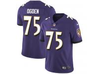Men's Limited Jonathan Ogden #75 Nike Purple Home Jersey - NFL Baltimore Ravens Vapor Untouchable
