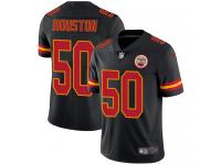 Men's Limited Justin Houston #50 Nike Black Jersey - NFL Kansas City Chiefs Rush