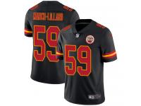 Men's Limited Justin March-Lillard #59 Nike Black Jersey - NFL Kansas City Chiefs Rush