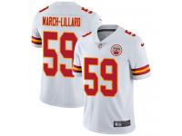 Men's Limited Justin March-Lillard #59 Nike White Road Jersey - NFL Kansas City Chiefs Vapor Untouchable