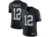 Men's Limited Kenny Stabler #12 Nike Black Home Jersey - NFL Oakland Raiders Vapor Untouchable