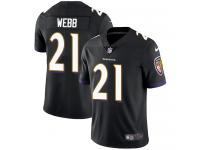Men's Limited Lardarius Webb #21 Nike Black Alternate Jersey - NFL Baltimore Ravens Vapor Untouchable