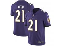 Men's Limited Lardarius Webb #21 Nike Purple Home Jersey - NFL Baltimore Ravens Vapor Untouchable