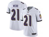 Men's Limited Lardarius Webb #21 Nike White Road Jersey - NFL Baltimore Ravens Vapor Untouchable