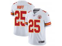 Men's Limited Marqueston Huff #25 Nike White Road Jersey - NFL Kansas City Chiefs Vapor Untouchable
