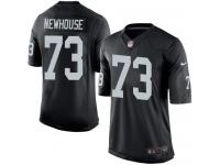 Men's Limited Marshall Newhouse #73 Nike Black Home Jersey - NFL Oakland Raiders