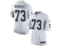 Men's Limited Marshall Newhouse #73 Nike White Road Jersey - NFL Oakland Raiders