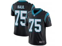 Men's Limited Matt Kalil #75 Nike Black Home Jersey - NFL Carolina Panthers Vapor Untouchable