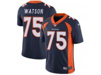 Men's Limited Menelik Watson #75 Nike Navy Blue Alternate Jersey - NFL Denver Broncos Vapor