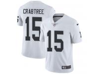 Men's Limited Michael Crabtree #15 Nike White Road Jersey - NFL Oakland Raiders Vapor Untouchable