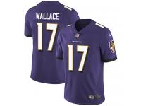 Men's Limited Mike Wallace #17 Nike Purple Home Jersey - NFL Baltimore Ravens Vapor Untouchable