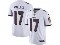 Men's Limited Mike Wallace #17 Nike White Road Jersey - NFL Baltimore Ravens Vapor Untouchable