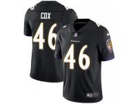 Men's Limited Morgan Cox #46 Nike Black Alternate Jersey - NFL Baltimore Ravens Vapor Untouchable