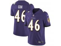 Men's Limited Morgan Cox #46 Nike Purple Home Jersey - NFL Baltimore Ravens Vapor Untouchable