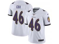 Men's Limited Morgan Cox #46 Nike White Road Jersey - NFL Baltimore Ravens Vapor Untouchable