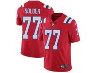 Men's Limited Nate Solder #77 Nike Red Alternate Jersey - NFL New England Patriots Vapor Untouchable