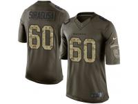 Men's Limited Nico Siragusa #60 Nike Green Jersey - NFL Baltimore Ravens Salute to Service
