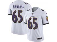 Men's Limited Nico Siragusa #65 Nike White Road Jersey - NFL Baltimore Ravens Vapor Untouchable