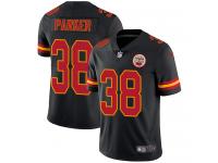 Men's Limited Ron Parker #38 Nike Black Jersey - NFL Kansas City Chiefs Rush