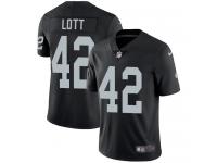 Men's Limited Ronnie Lott #42 Nike Black Home Jersey - NFL Oakland Raiders Vapor Untouchable