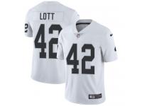 Men's Limited Ronnie Lott #42 Nike White Road Jersey - NFL Oakland Raiders Vapor Untouchable