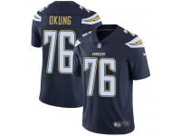 Men's Limited Russell Okung #76 Nike Navy Blue Home Jersey - NFL Los Angeles Chargers Vapor Untouchable