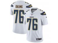 Men's Limited Russell Okung #76 Nike White Road Jersey - NFL Los Angeles Chargers Vapor Untouchable