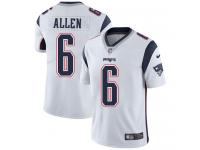 Men's Limited Ryan Allen #6 Nike White Road Jersey - NFL New England Patriots Vapor Untouchable