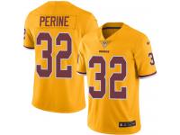 Men's Limited Samaje Perine #32 Nike Gold Jersey - NFL Washington Redskins Rush