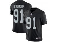 Men's Limited Shilique Calhoun #91 Nike Black Home Jersey - NFL Oakland Raiders Vapor Untouchable