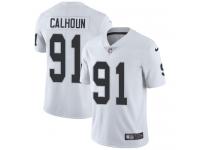 Men's Limited Shilique Calhoun #91 Nike White Road Jersey - NFL Oakland Raiders Vapor Untouchable
