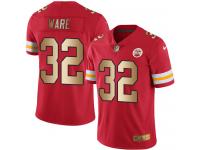 Men's Limited Spencer Ware #32 Nike Red Gold Jersey - NFL Kansas City Chiefs Rush