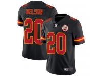 Men's Limited Steven Nelson #20 Nike Black Jersey - NFL Kansas City Chiefs Rush