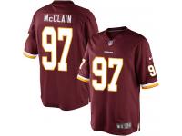 Men's Limited Terrell McClain #97 Nike Burgundy Red Home Jersey - NFL Washington Redskins
